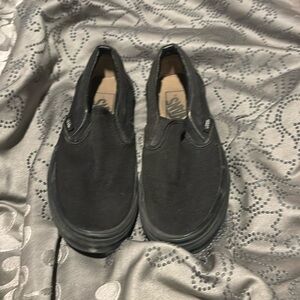 Black vans size 4, worn but still in very good condition